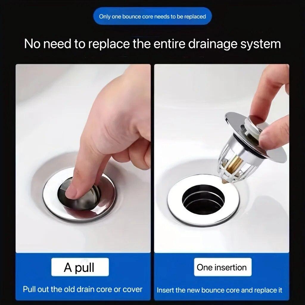 1-3 шт., пробка для фильтра для раковины для душа в ванной, фильтр для раковины для волос, пробка для кухонной ванны, пресс для отскока