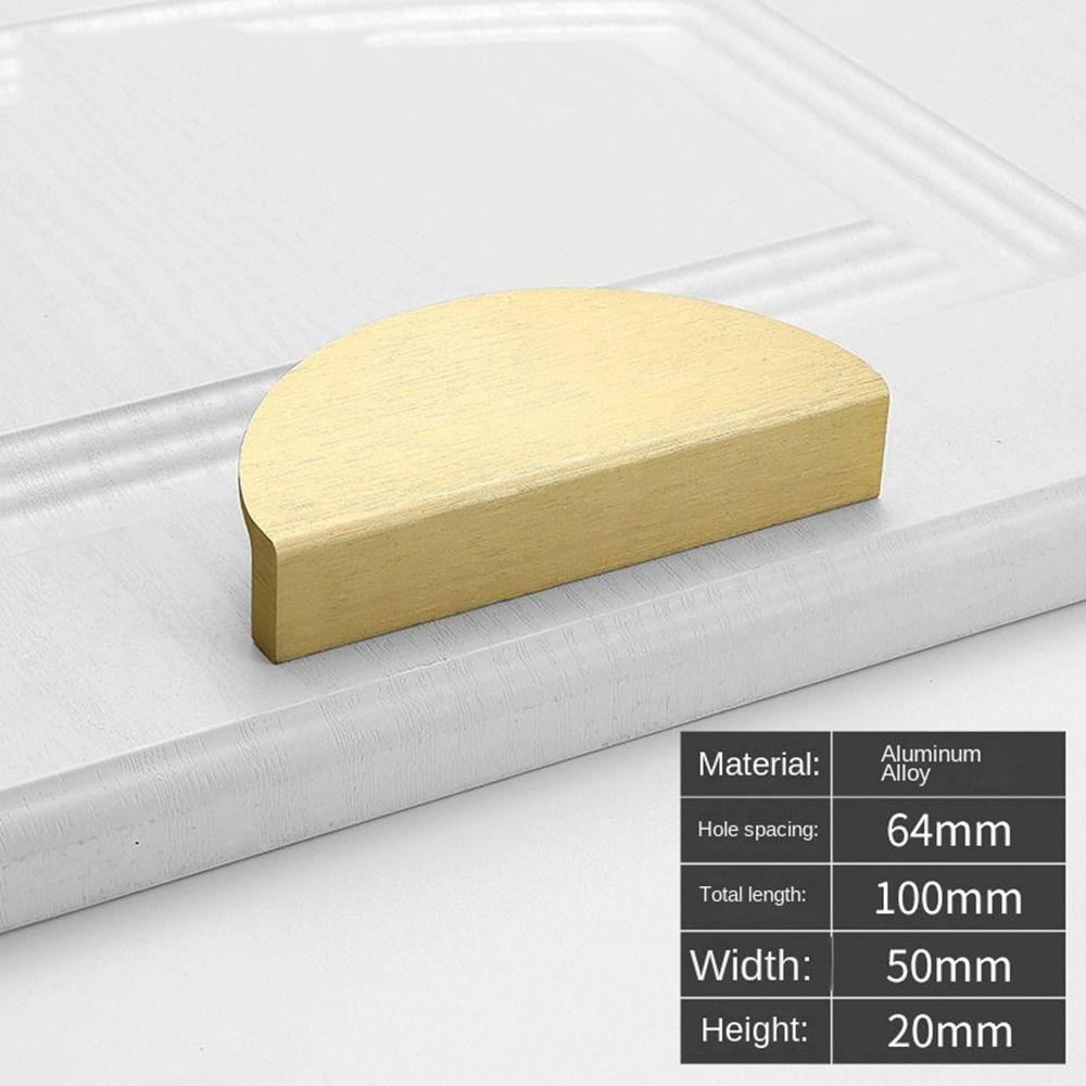 Скрытая ручка-полумесяц, полукруглые ручки для ящиков, новая невидимая застежка для шкафа