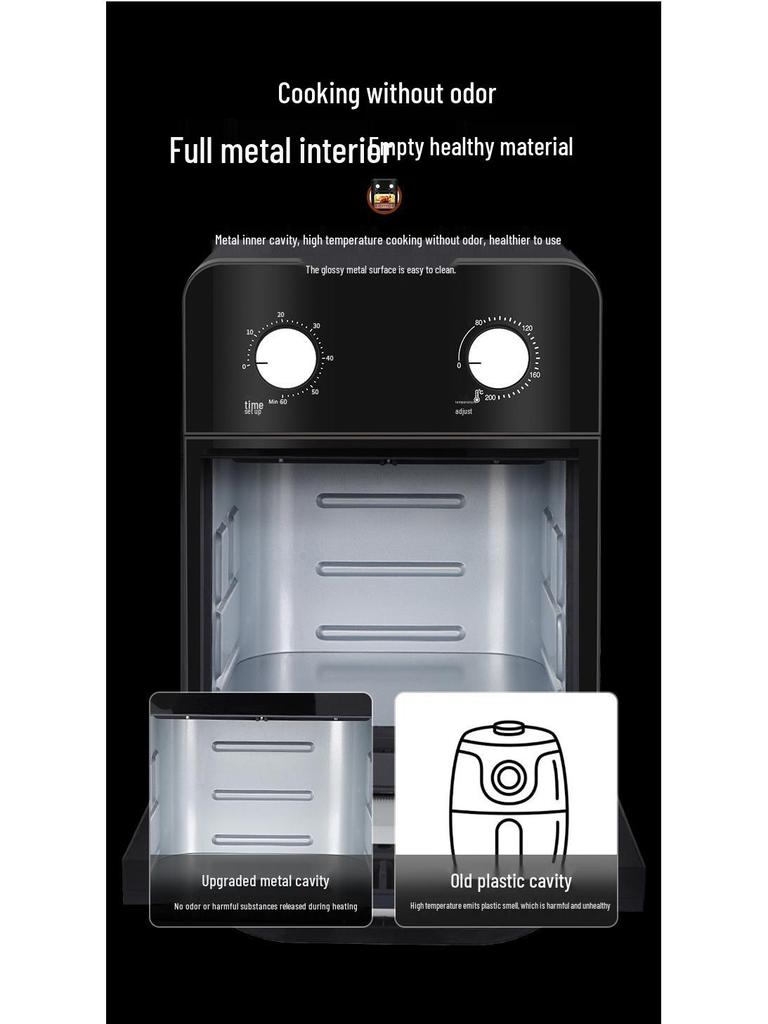 Smart Multifunctional Air Fryer Oven - Large Capacity for Baking & Frying