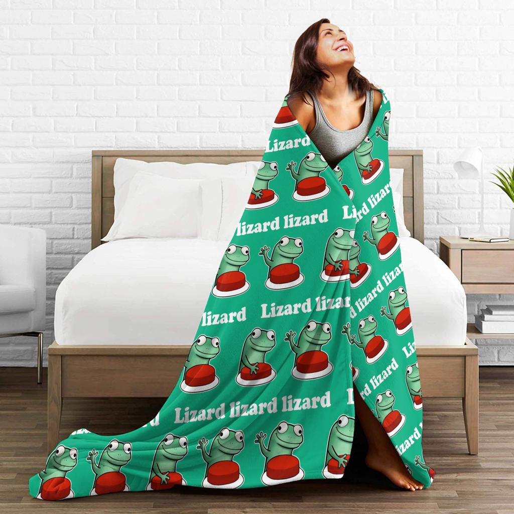 Hoppers Tom Lizard Funny Meme blanket Flannel Awesome Breathable Throw blankets for Home Restaurant Summer,