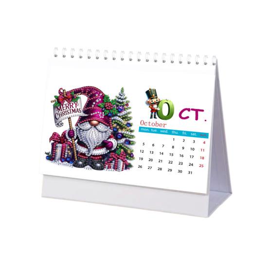 2026 Сделай сам настольный календарь Настольный календарь с алмазной мозаикой Стоящий месячный календарь-планировщик