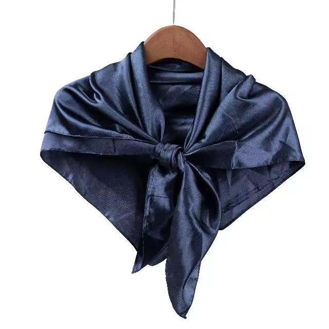 Color Dingcloth 91 * 91cm Square Scarf Women's Simple Fashion Silk Scarf Thin Outer Shawl Decorative Silk Scarf
