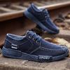 Весенняя мужская парусиновая обувь, корейская мода, тканевая обувь в старом Пекине, повседневная обувь с просветом