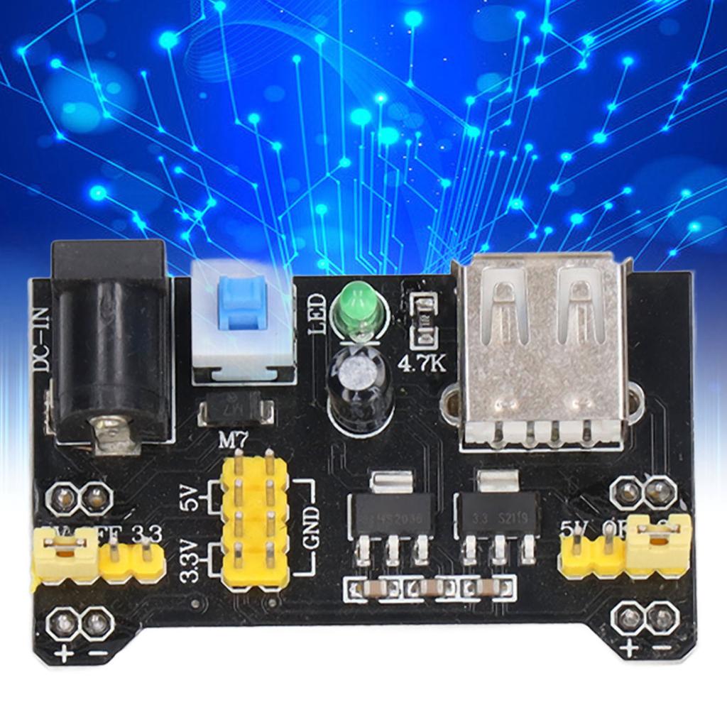 3Pcs Breadboard Power Supply Module Voltage Regulator DC 3.3V 5V Dual Channel Output