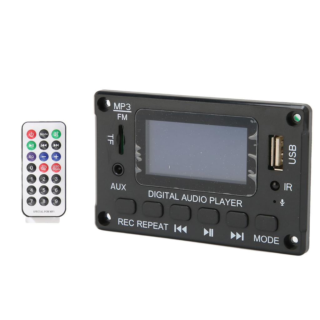 Плата декодирования Bluetooth с ЖК-экраном, многофункциональная автомобильная плата декодера MP3 для автомобиля