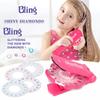 180PCS/set Gems Blingers Deluxe Set Pretend Play Jewel Refill Set DIY Girls Hair Styling Tool Diamond Sticker Toys Gifts