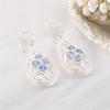 Tanzanite Gemstone 925 Sterling Silver Handmade Earrings 2.25" For Wedding Gift CE-17-11