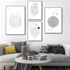 Abstract Line Art Poster On The Wall Nordic Minimalist Canvas Painting Woman Face Pictures for Interior Wall Prints No Frame