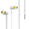 Наушники JPEpic Canal с микрофоном и дистанционным управлением, белые 3,5 мм