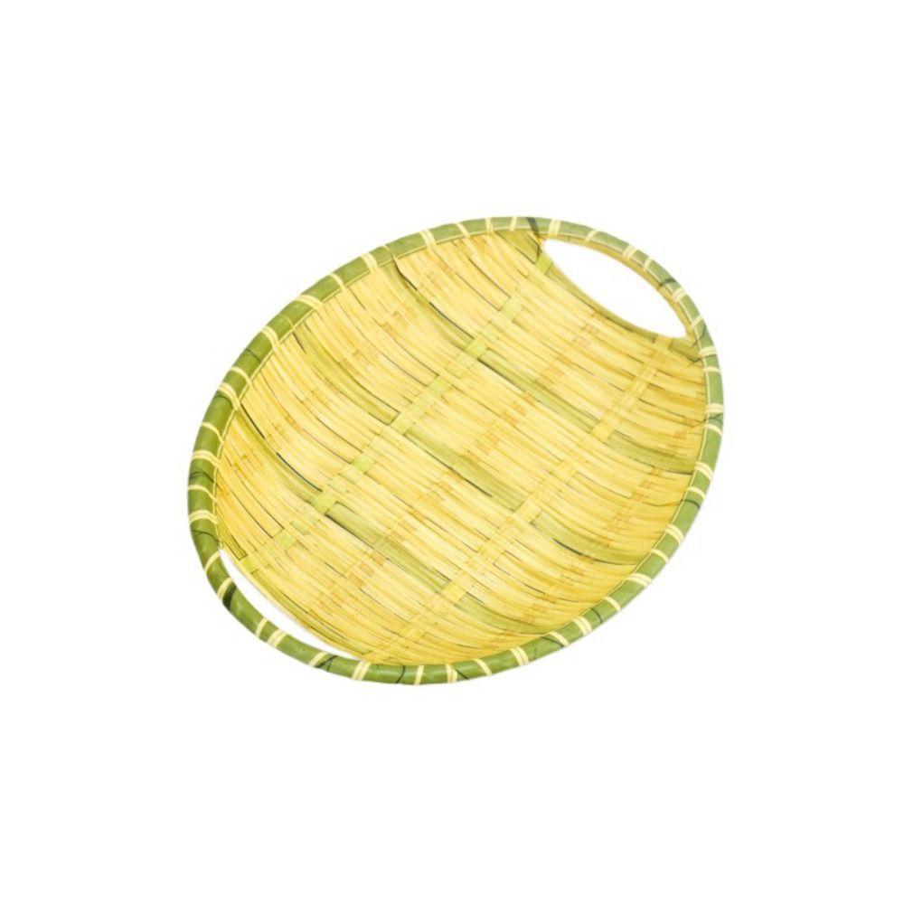 Creative Imitation Bamboo Weaving Hot Pot Vegetable Plate Melamine Multiple Styles Barbecue Plate Green Serving Plate Restaurant