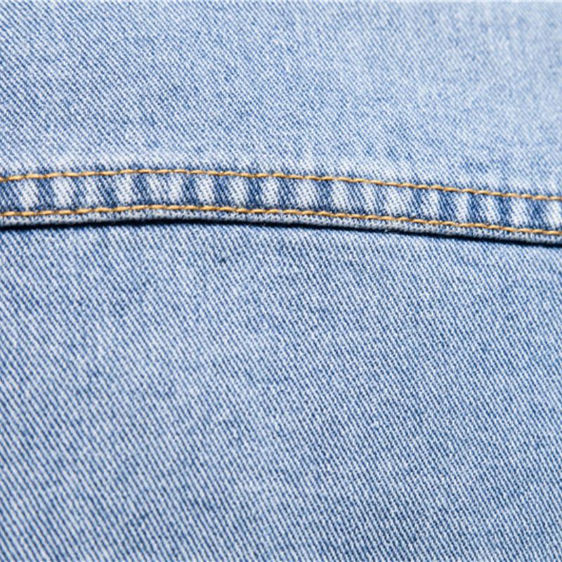 Мужская джинсовая куртка из хлопка, мужская джинсовая куртка, повседневная однотонная однобортная джинсовая куртка с лацканами, осеннее мужское пальто с длинным рукавом