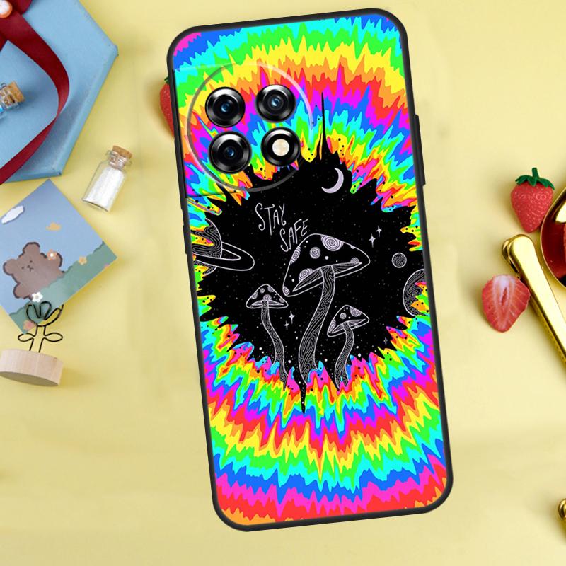Странный триповый чехол с грибами для OnePlus 12R 10R 13R 13T 15 13 12 11 10 9 10T 8T Nord CE 5 2 3 4 Lite N20 N30