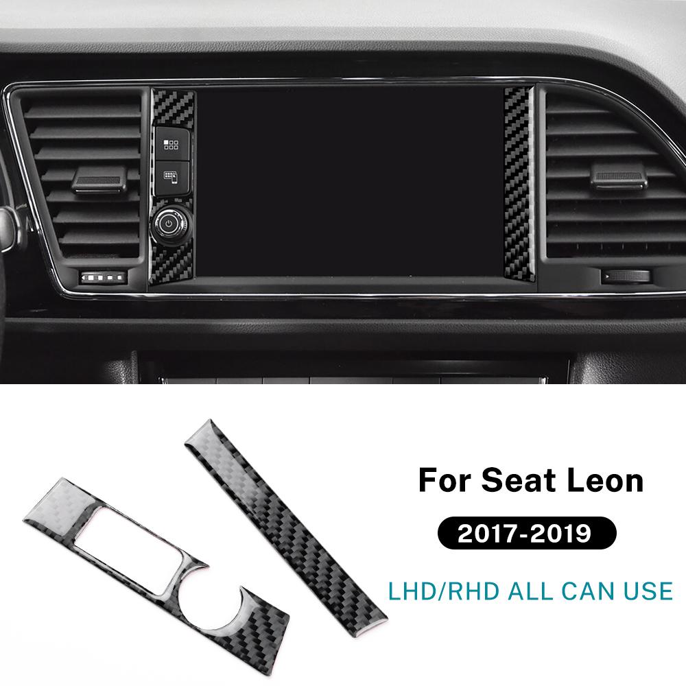 Carbon Fiber Style Interior Sticker for Seat Leon MK3 2017 2018 2019 LHD RHD Interior Panel