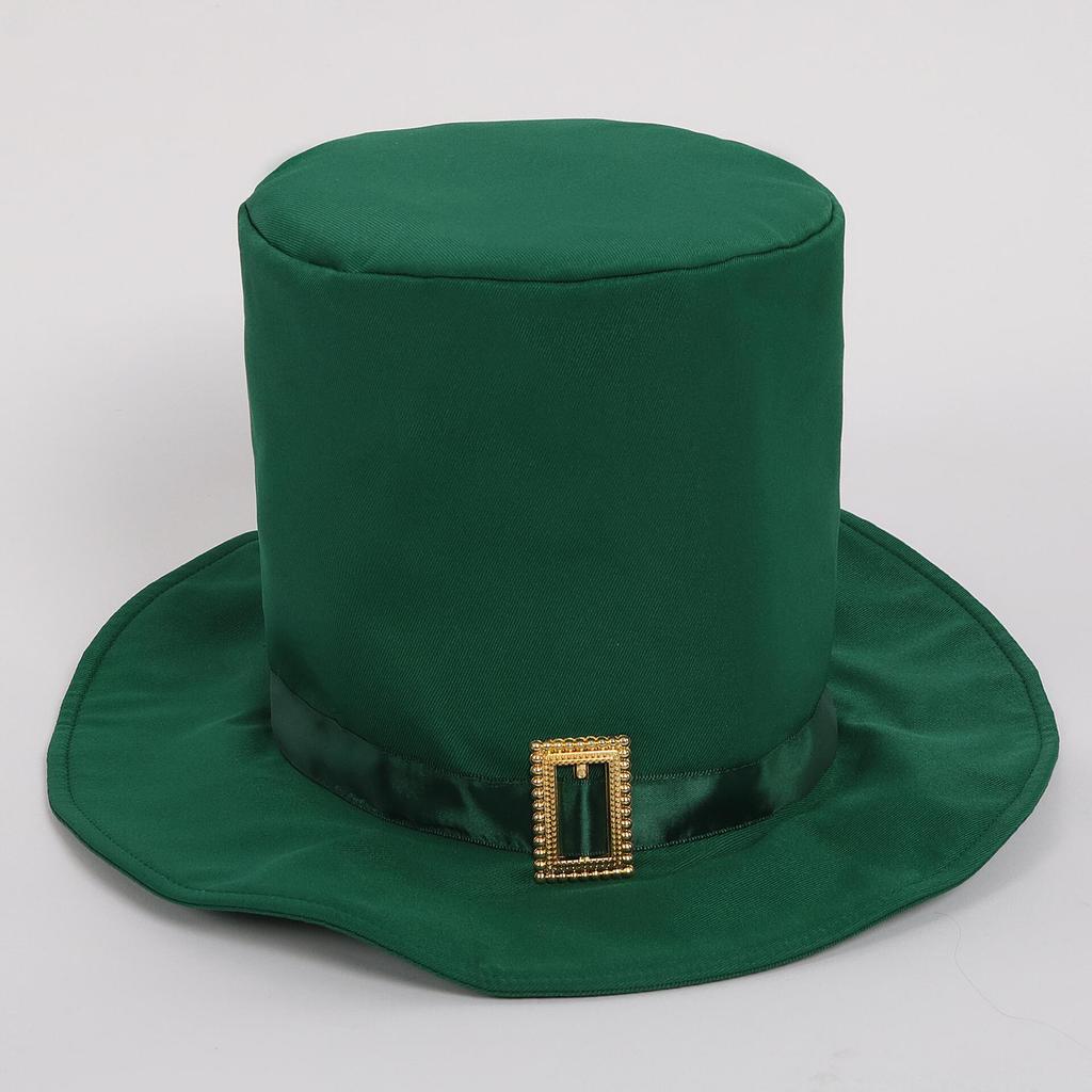 St. Patrick's Day Costume Tailcoat Leprechaun Irish Green Gothic Vintage Steampunk Tailcoat Top Hat Bow Tie Halloween Costume