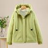 Women's Winter Down Cotton-padded Jacket Fleece Short Parkas Loose Hooded Outerwear Lady Casual Thicken Windproof Coats
