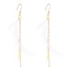2026 New Feather Earrings Women's, Retro Fashion Creative Design Long Chain Fringed Earrings High Quality Earrings