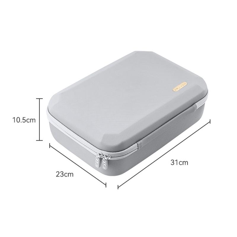 Drone Storage Bag Handheld Flying Camera Accessory Box Splash-proof PU Portable Carrying Case Shoulder Bag for Outdoor Shooting