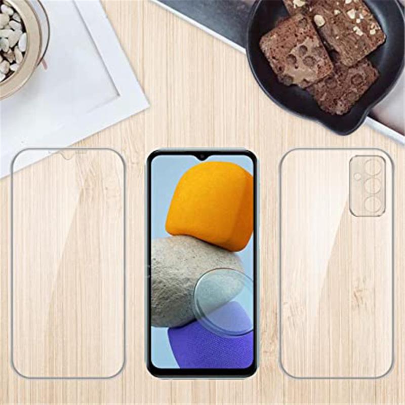 Двойной силиконовый чехол с полным покрытием на 360° для Samsung Galaxy A53 A52S A23 A12 A51 Honor 9X Redmi Note 11 10C iPhone 13 12 11 Pro Max прозрачный мягкий твердый чехол