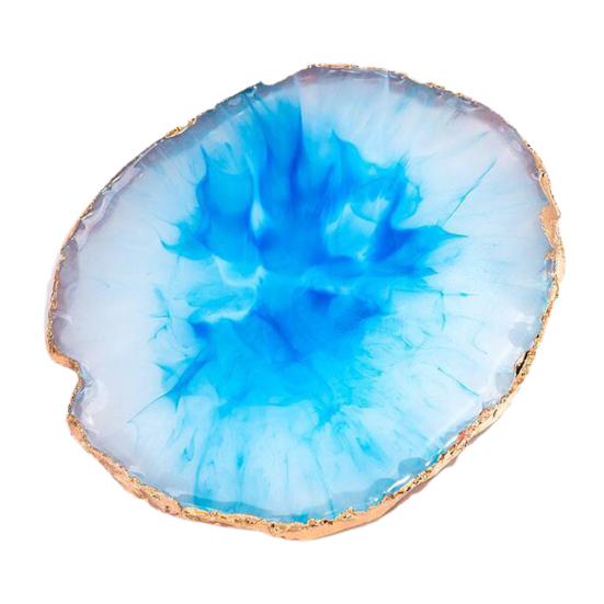 Палитра с золотым краем, смешивание смолы, краска для рисования, маникюрная витрина, полка