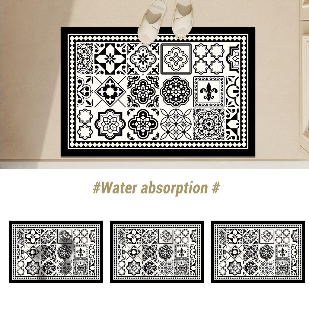 Diotomite Bathroom Bath Mat Super Absorbent Foot Mats Non-Slip Quick Dry Shower Carpet Toilet Rug Doormat Washable