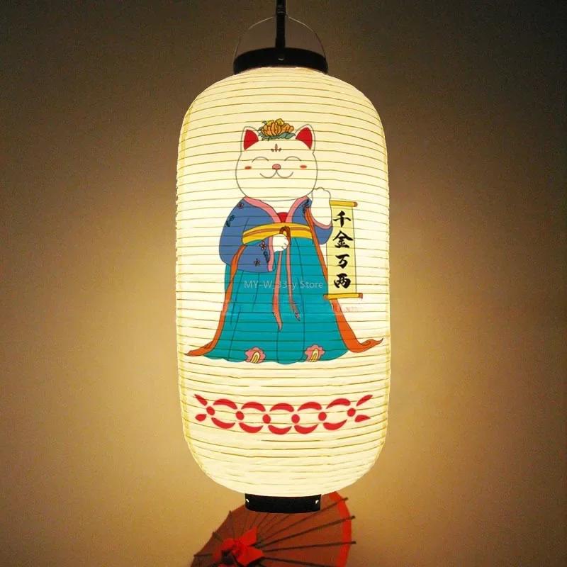 Водонепроницаемый фонарь из ПВХ в японском стиле для улицы, суши, сашими, ресторана Izakaya, декоративный фонарь для новогодней вечеринки