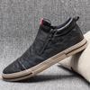 Мода Новые модные стильные мужские повседневные туфли с высоким верхом из кашемира Мужские повседневные туфли для осени и весны Мужские кроссовки