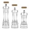 Acrylic Combo Pepper Mill and Salt Shaker with Adjustable Coarseness Ceramic Mechanism, Easy To Use Transparent Grinding Tools