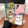 Мультяшный милый чехол-накладка для телефона с кошкой для Motorola Moto G22 Edge40 G51 G73 G60s G50 Edge 20 Pro 30 Lite G53 G30 G52 G32 G71
