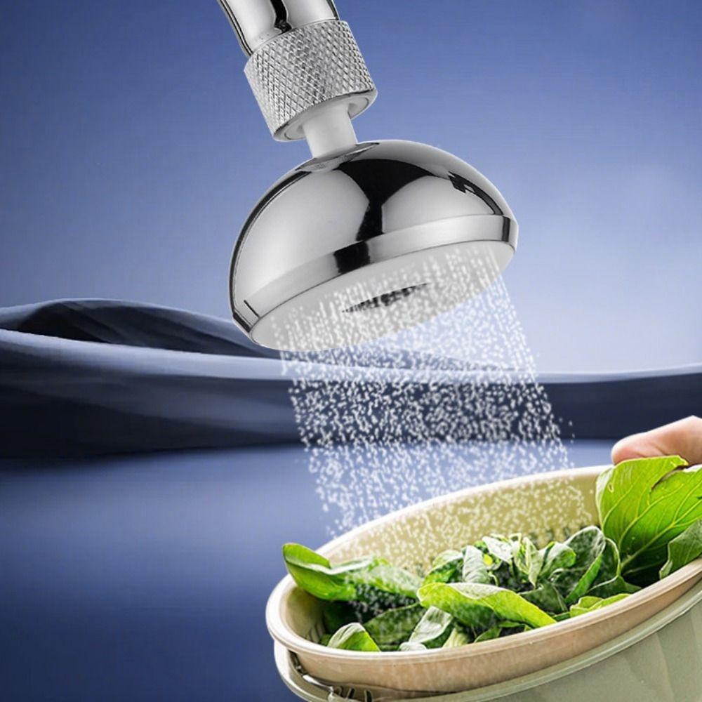 Adjustable 360°Rotation Faucet Aerator Rust-proof Tap Bubble Nozzle Kitchen Faucet Extender Sink