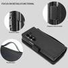 For Samsung Galaxy Z Fold6 5G Case Zipper Pocket Leather Phone Cover with Screen Protector/Stylus Pen