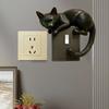 Black Cat Switch Cover 3D Dog Light Switch Cover Animal Toggle Switch Plate Cover Home Office Room Decorative Accessories