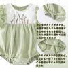 Baby Nest Baby Sleeveless Summer Newborn with Size Months Girls' Romper/Coverall, Outfit, Clothes, Headband, Green, 90, 18-24