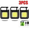 Mini Portable Keychain Light Waterproof Flashlight Rechargeable USB Charging Emergency Work Light Powerful Outdoor Camping Torch
