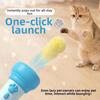 with Fluff Ball Electric Cat Teaser Wand USB Rechargeable Smart Cat Toys  Indoor Outdoor Play