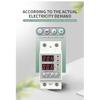 Din Rail Dual Display Adjustable Over Voltage Current And Under Voltage Protective Device Protector Relay 40A 63A 80A 220V 230V
