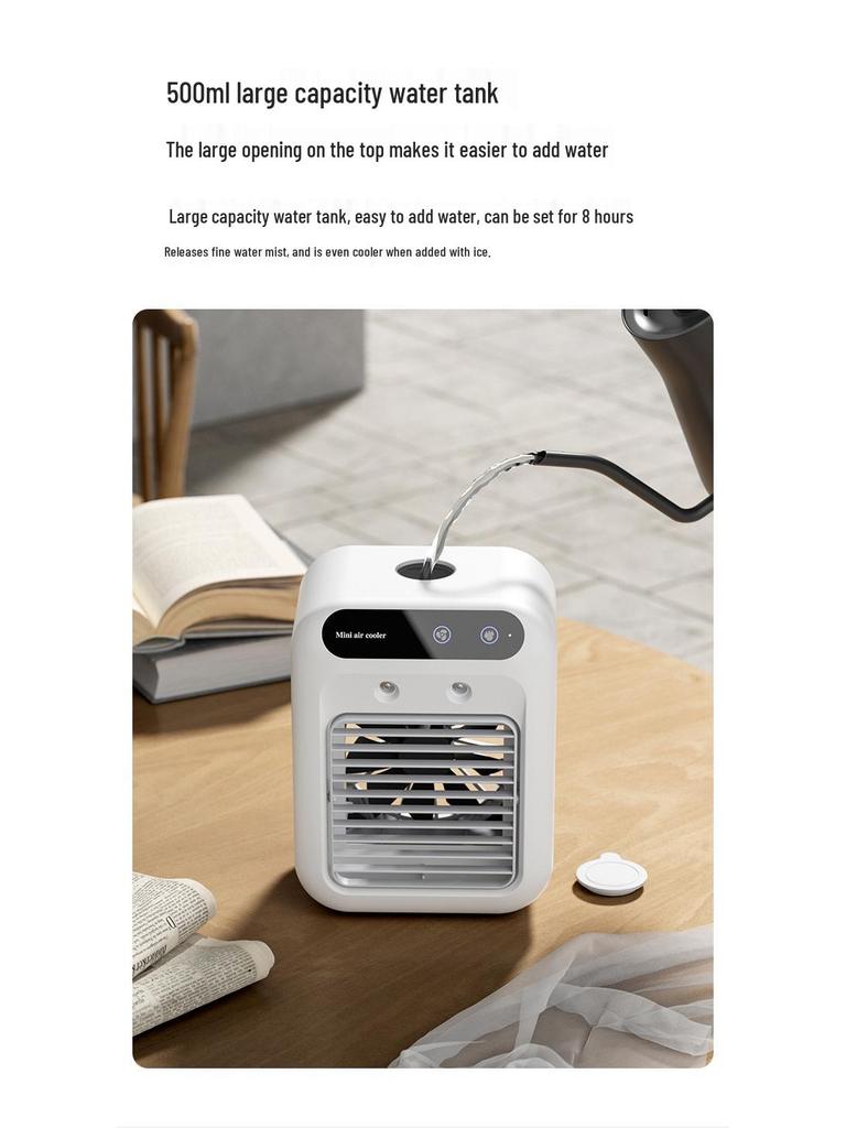 Portable USB Mini Humidifier & Air Cooling Fan