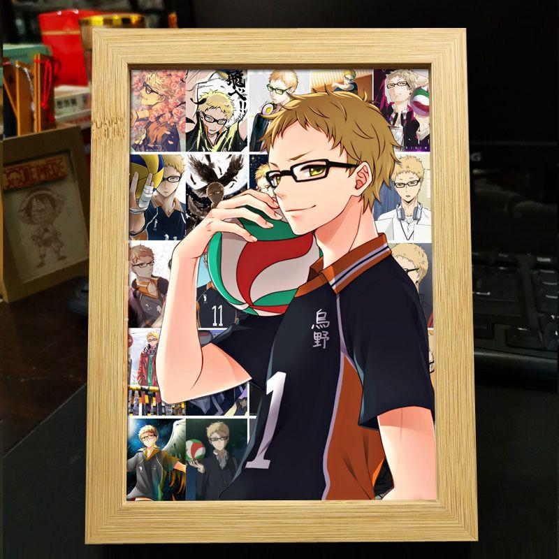Хайкю!! Украшение фоторамки: Кагеяма Тобио и Хината Шоё - Готовая фоторамка-дисплей в подарок