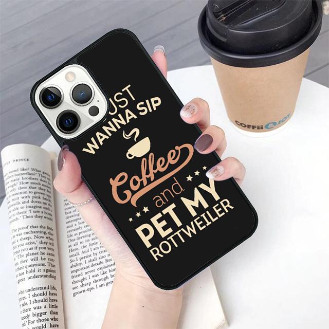 Милый пес ротвейлер Чехол для телефона Cover Для iPhone 17 Air 16 15 14 Plus Для apple 16 11 12 13 Pro Ma coque