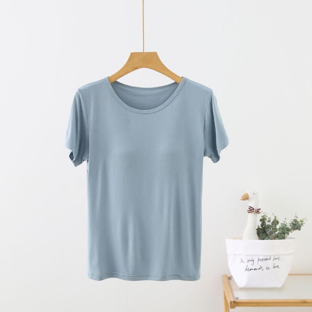 Women's Solid Color Chest Pad Cup One Women's Tank Top Underwear Plus Size