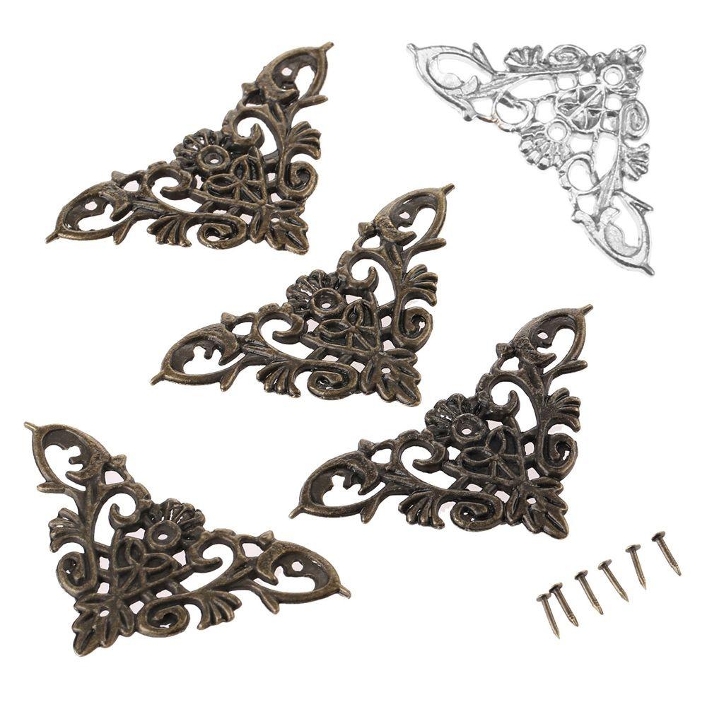 Cover Jewelry Box Feet Leg Scrapbook Album Furniture Hardware Corner Brackets Decorative Protector
