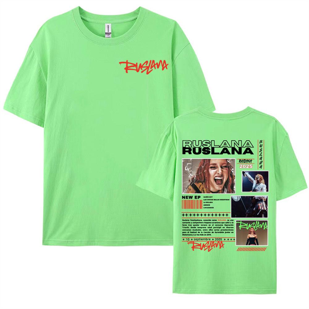 Singer Ruslana Album Tour 2025 Merch T Shirts Men Womens Clothing Fashion Aesthetic Tshirt Hip Hop Casual High Quality T Shirt