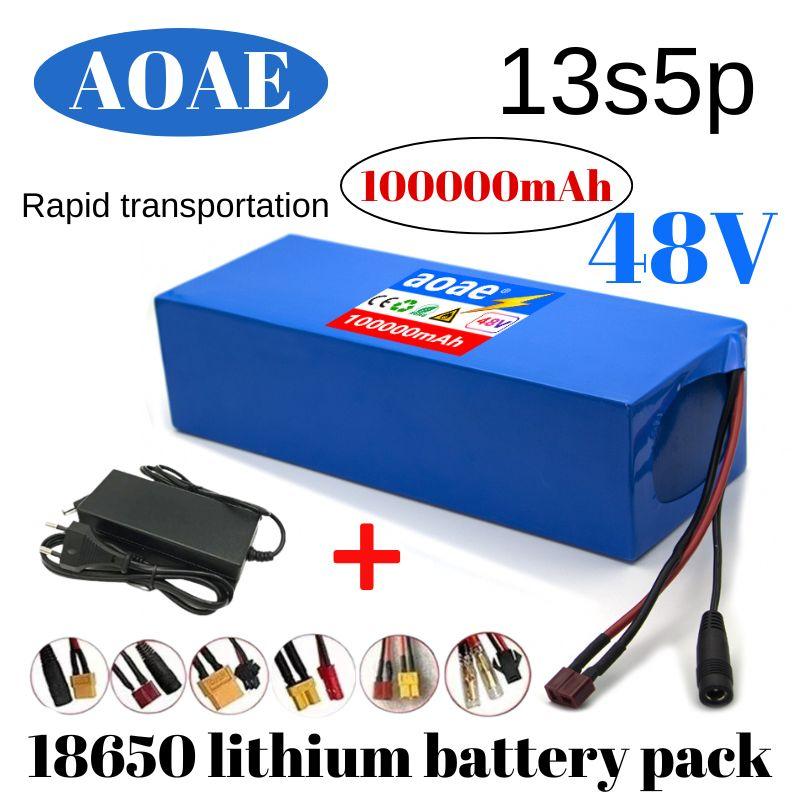 48V 100ah 13s5p Lithium Battery Pack 48v 100000mAh 250W-2000W Citycoco Motorized Scooter Batteries Built in 50A BMS