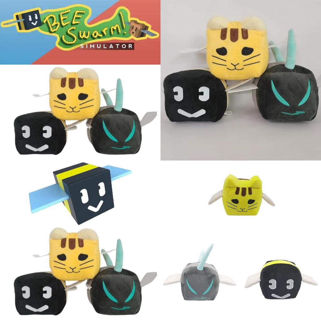 Плюшевая игрушка-кошка Bee Swarm Simulator из коротковорсового плюша для детей и коллекционеров