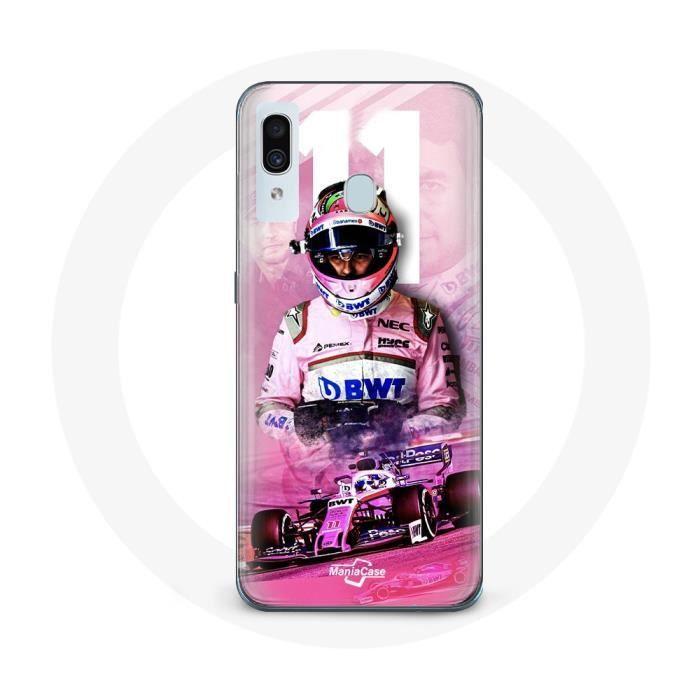 Case for Samsung Galaxy A20e Formula 1 Sergio Pérez F1 Driver Pink
