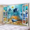 3D Dolphin Animal Home Decoration Tapestry Bohemian Decoration Tapestry Mandala Decoration Tapestry