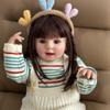 BZDOLL Reborn Baby 60cm 24 Inch Doll With Cloth Body Soft Silicone For Girl Princess Bebe Birthday Gift Dress Up