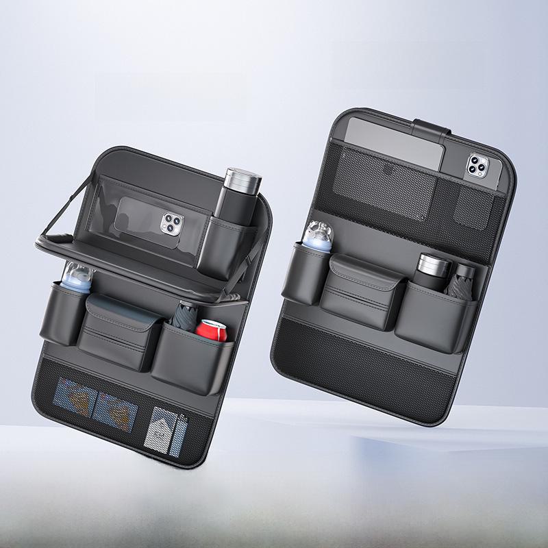 Сумка для хранения на заднем сиденье автомобиля с лотком