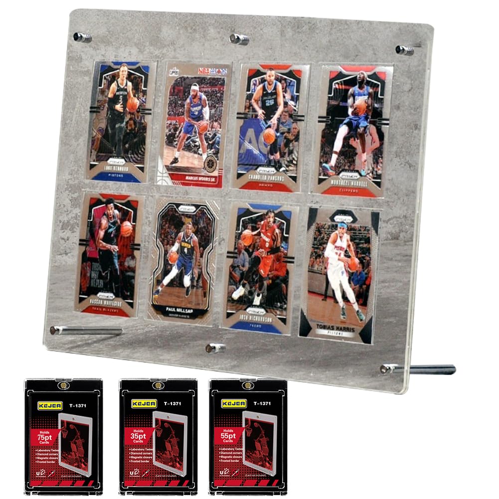 REDICE Screw Down Display совместим с УФ-излучением, включает в себя 3 магнитных карты дисплея, совместимых с коллекционными картами, толщиной 2 мм, 3 магнитных корпуса,