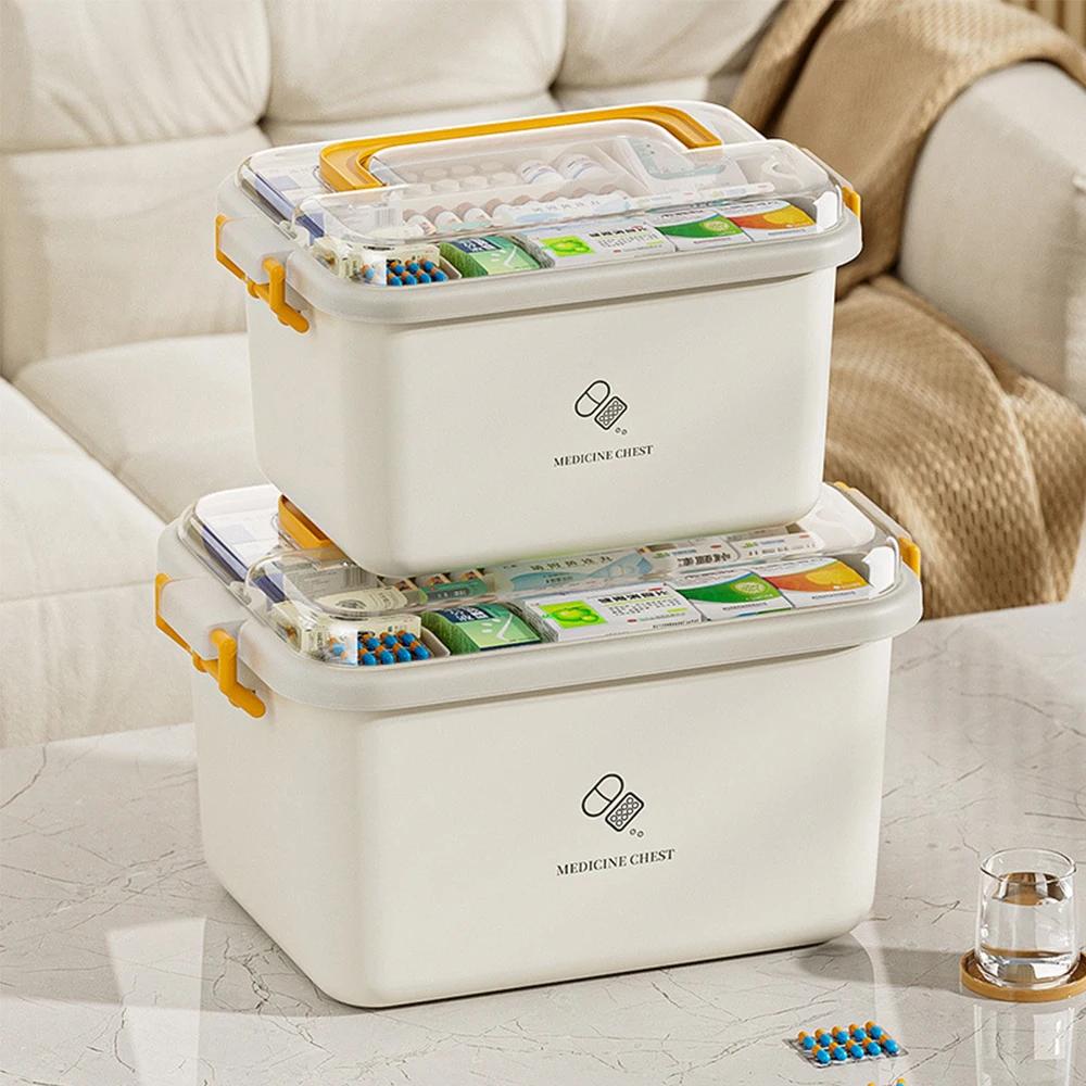 Large Capacity Medicine Box for Home Medicine Storage Multi Layer Classification Home Medicine Box Organizer for Home