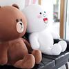 Большой размер Line Friends Медведь Браун Кролик Конни Плюшевая игрушка Кавайная Декор комнаты Плюшевая игрушка Медведь Браун Line Friends Подарок для девочки
